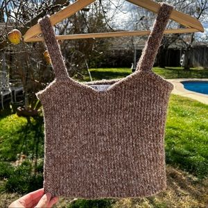 Zara Knit Crochet Crop Top